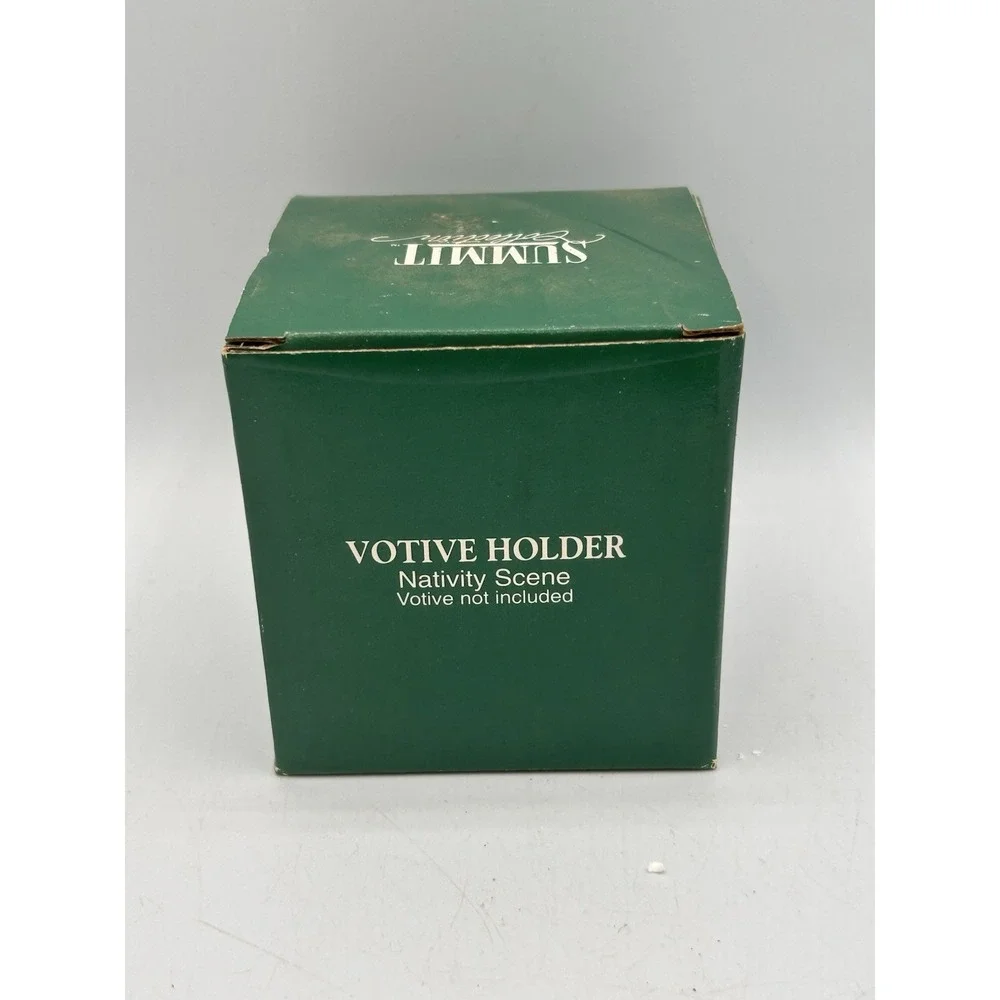 Vintage Summit Collection Nativity Scene Votive Candle Holder‎ 3.25